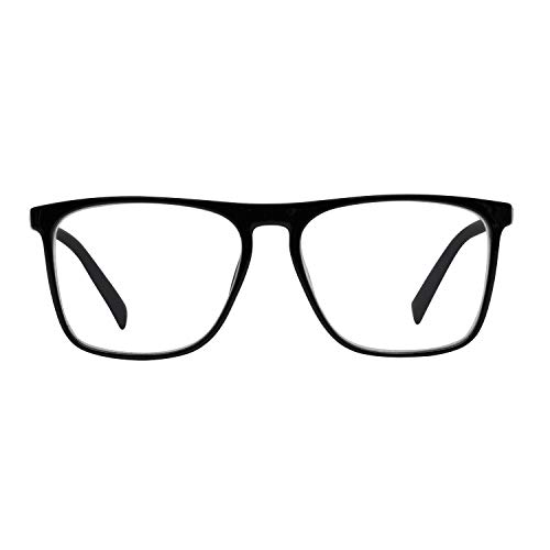 OCCI CHIARI Reading Glasses for Men 3.0 Large Black Reading Glasses Men's Large Readers Square Frame Glasses Durable Hinge (Black,300) - Image 4