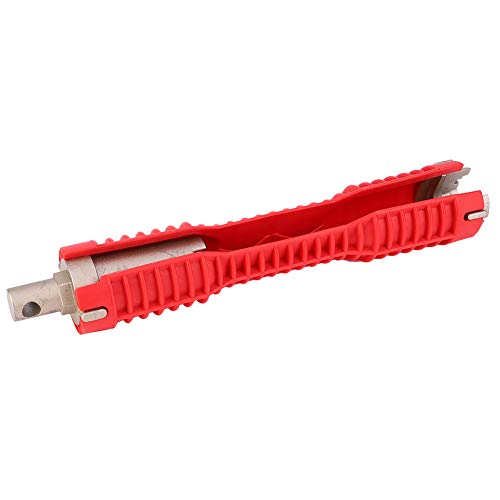 Tap water pipe spanner Multi-functional red double-head household bathroom installation and dismantling professional tools Casing angle valve dismantling tool