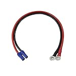 GINTOOYUN EC5 to O Ring Terminal Cable, 10AWG EC5 Female Plug to O Ring Terminal Extension Cable for Car Jump Starter…