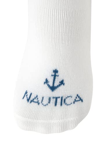 Image of Nautica Womens No Show Socks - 6 Pack Soft Stretch Performance Athletic No Show Liner Socks for Women with Non Slip Grip