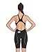 ARENA Powerskin ST Next Open Back Women's Competition Racing Swimsuit Full Body Short Leg Kneeskin One Piece Athletic Tech Suit, Black, Size 26
