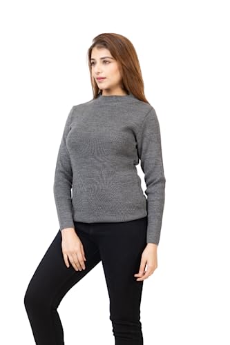 Image of TWENTY ME Winter Wear Casual Solid Acrylic Soft & Warm High Neck Skivvy for Women's