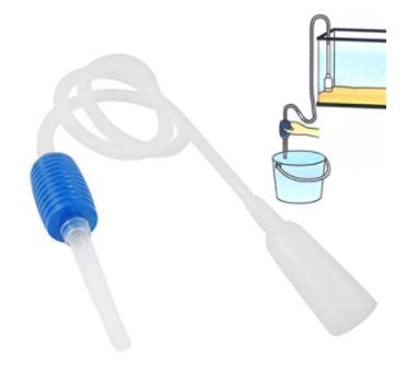 TED Tabbies Aquarium Fish Tank Siphon Vacuum Water Pump Gravel Cleaner (White) (1.7 Meter) 4