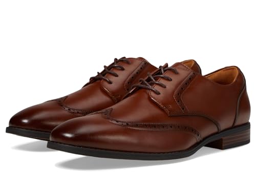 Stacy Adams Men's Lancaster Wingtip Oxford, Cognac, 9.5