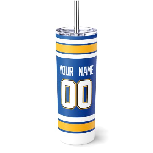 Image of ANTKING St. Louis Tumbler 20oz Travel Mug Custom Name Number Gifts | Stainless Steel Insulated Coffee Cup for Men Women