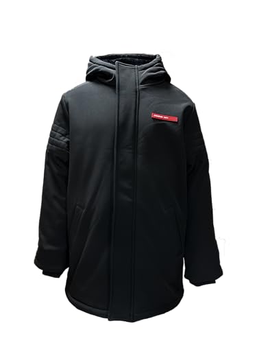 REDSKINS Junior Parka Polaire Manteau Thermique Vêtement Chaud Doudoune Impermeable Veste Enfant Garçon Fille Modèle 2023B Noir Taille 10 Ans