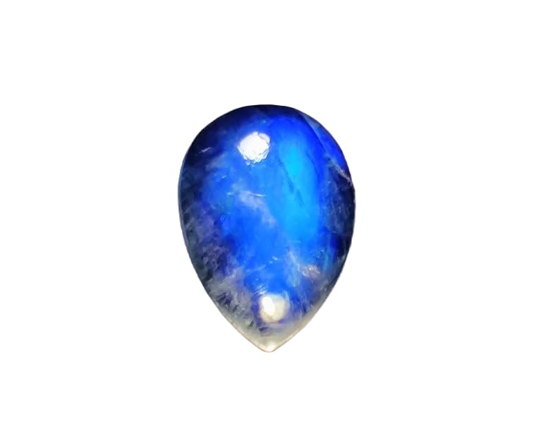Gemme pierre de lune poire 10x14mm facettée d'exception pour haute joaillerie