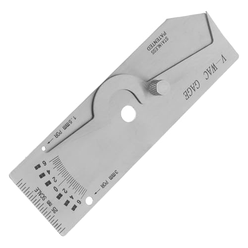 ERINGOGO 溶接検査ゲージ フィレット溶接メーター 深さ測定用 焼け止め設計 定規型式精密測定 工具 公制対応