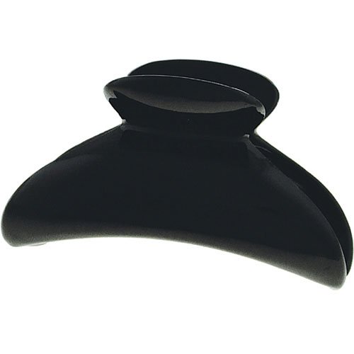 CamilaParis MP2 French Hair Clip for Women, Girls Hair Claw Jaw. Black, Fashion Durable and Styling Hair Accessories for Women, No Spring Grip Link System, Strong Hold No Slip, Made in France