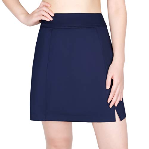 Lesmart Women Skorts Golf Athletic Tennis Inner Shorts Running SportSummer Skirt with Pockets Size 12 Navy