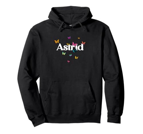 ASTRID - Adorable girl name with colorful Butterlies �p�[�J�[