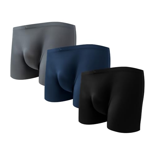 ARES Essentials Mens Boxer Briefs 3 Pack - Moisture Wicking Cooling Underwear for Men Breathable Ultra Soft Stretch Performance Athletic Boxer Briefs multicolor small