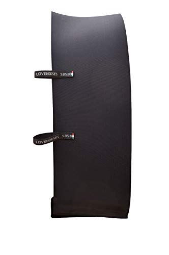 LOVEHORSES Fascia Full Contact - Innovazione e Comfort - Posizione Fissa - Nuovo Modello - Elastico Italiano Certificato Oeko-Tex - Tecnologia Wellness Made in Italy - Nero, COB