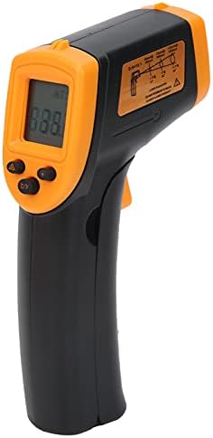 ViaGasaFamido HW600 NonContact Object Infrared Thermometer, LCD Digital Temperature Builtin Laser Measuring Thermometer for Measuring the Surface of Object.(yellow),Infrared and Laser Thermometers