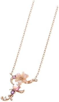 サマンサティアラ　フラワーレターズ　イニシャルネックレス K18 SPG フラワーレターズイニシャルネックレス 大 (W)(40cm K18