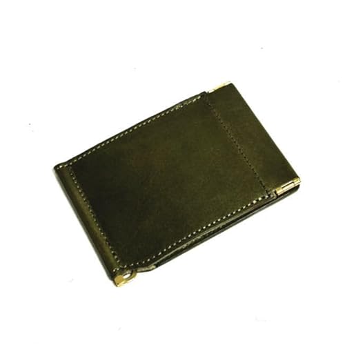 財布 折財布 メンズ 1039 カーキ 栃木レザー使用 本革 日本製 マネークリップ ビジネス コンパクト ポケットに、革の品格を。分厚いは、もういらない。 必要な紙幣とカードだけを、スマートに持つ。アムモードエー