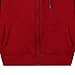 Maiyifu-GJ Men Full Zip Long Sleeve Hoodies Fleece Slim Fit Solid Color Hoodie Winter Warm Hooded Sweatshirt with Kanga Pocket (Red 2,5X-Large)