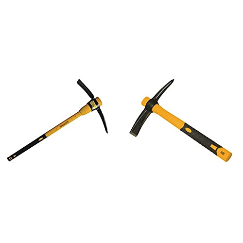 Roughneck ROU64152 Pick Mattock with Comfortable Fibreglass Handle 5lbs/2.27kg & ROU64011 Micro Pick Mattock 14oz/400g