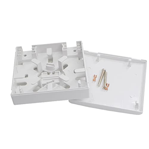 2-Port Fiber Optical Terminal Junction Box Suitable For Fiber Optic Cabling And Dark Embedded Surface Box Fiber Panel Box Desktop Place Fc,Lc,Dlc,Sc Adapters For Ftth Ftto Fttd #TOP1
