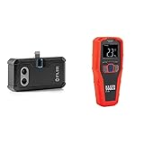 FLIR ONE Pro - iOS - Professional Grade Thermal Camera for Smartphones & Klein Tools ET140 Pinless Moisture Meter for Non-Destructive Moisture Detection in Drywall, Wood, and Masonry