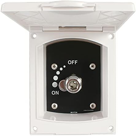 White Exterior Shower Box Kit for Caravan RV Boat Motorhome(Shower with Faucet a)