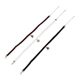 UKCOCO Collar de Navidad de Terciopelo Rojo Colgantes de Calcetín, Copo de Nieve y Campana Verde, Conjunto de 3 Piezas para Fiestas, Joyas de Fiesta Elegantes y Color Aleatorio