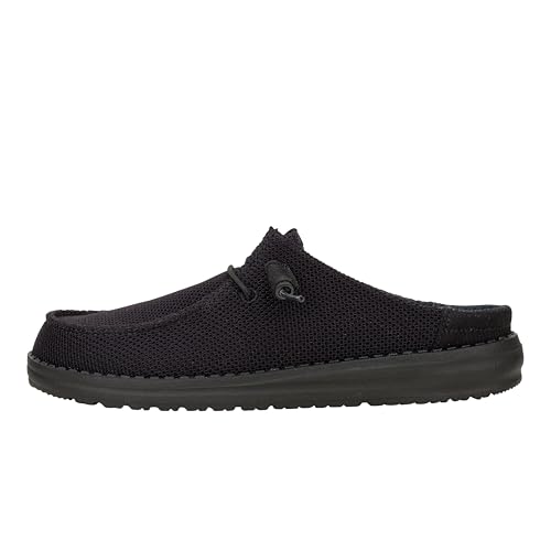 HEYDUDE Women's Wendy Slip Stretch Sox Slip On Mule, Black, Size 12 - image 1