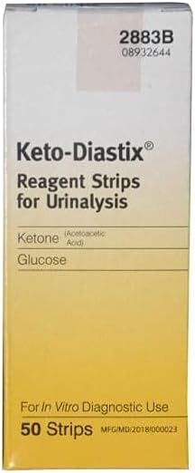 Keto-Diastix Reagent Strips - Box of 50