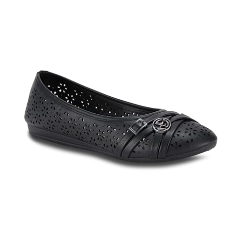 Women’s Ballet Flats – Comfortable Slip-On Dress Shoes, Perforated Lightweight Casual Flats for Work & Everyday Wear3
