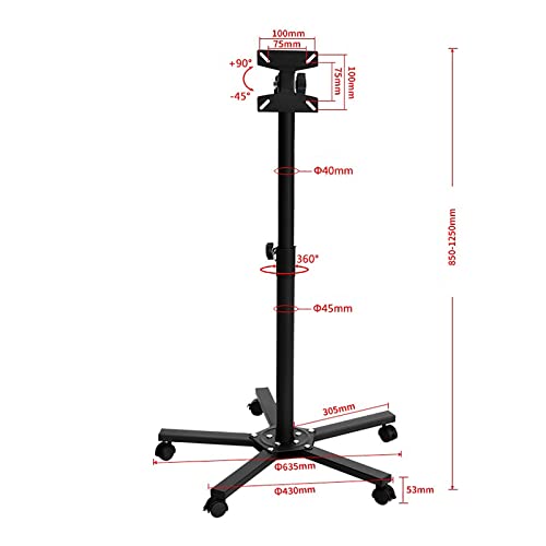 Soporte para TV móvil con ruedas para pantalla de 23 a 60 pulgadas miniatura 2