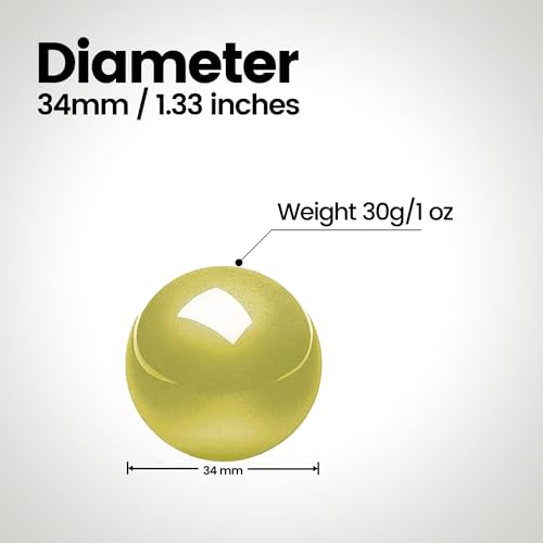 Image of Perixx PERIPRO-303 1.34 Inches Trackball - Replacement Ball for M570, PERIMICE-517 /520 /717 /720, and Other Compatible Trackball Mouse (Yellow) (18040)