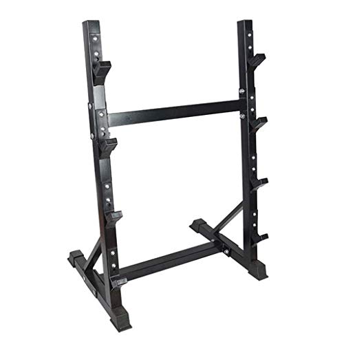 OTQEFTN Squat Rack Sports & Fitness Barbell Rack Four-Layer Barbell Rack Men's Multifunctional Barbell Rack Home Fitness Rack Indoor Environmentally Friendly Barbell Rack Weight