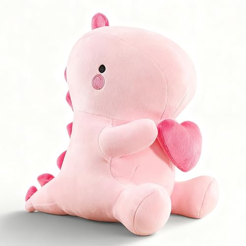 Imagen de Fouvin Peluche de dinosaurio con corazón, 30 cm