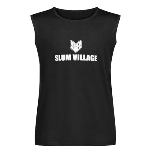 Photo de SLUM Village Hip-HOP Unisex Sleeveless T-Shirt Vests Top Black Mens Tank Tee M