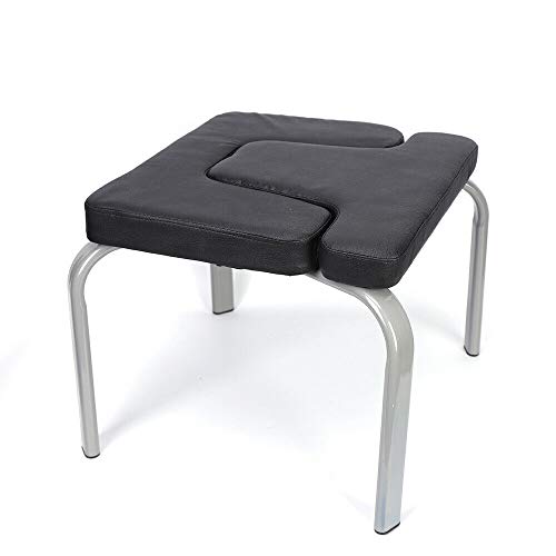 Naxidf Silla de yoga, taburete de pie para yoga, accesorios de meditación, banco de meditación, silla de yoga, silla de inversión, 43 x 42 x 37 cm, capacidad de carga 200 kg, color negro, para casa y