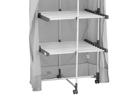 E-SMARTER 3-Tier Heated Clothes Airer with Cover