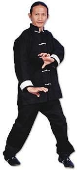 Gladiator Kung Fu/Tai Chi Uniform - White Button - Size 6