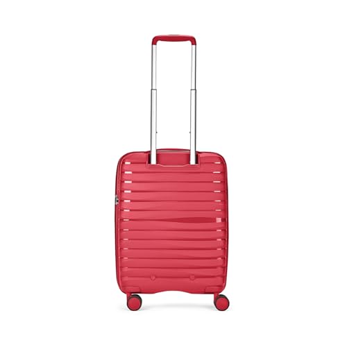 Image of Skybags Cabin Polypropylene Float Max Trolley Bag - Small, 55cms | Premium Hard-Sided Luggage for Travel with Smooth 8 Wheels Double Spinner & Flushed TSA Lock - Red