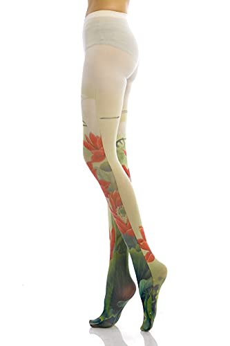 Sahabowi Women Tights, Opaque High Waist Pantyhose, Vintage Control Top Stockings3