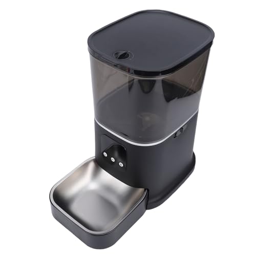 SPYMINNPOO Automatic Cat Feeders, Stainless Steel WIFI Pet Food Dispenser 6L with Smart APP Control for Cats, Timed Feeding, Power Outage Protection, Easy Cleaning Design for Busy Pet Owners