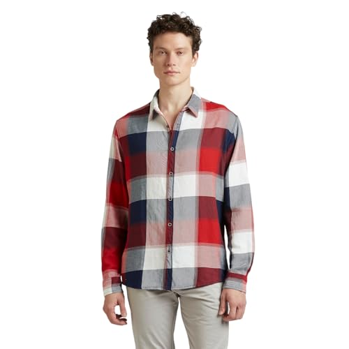 Image of Pepe Jeans Men's Regular Fit Full Sleeve Checkered Cotton Casual Shirt | Check Shirt for Man | Smart & Stylish | Multiple Styles | Mens Casual Shirts
