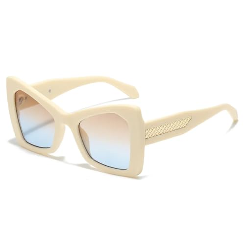 Lunettes de soleil bicolores UV400 : protection maximale et verres dégradés anti-éblouissement