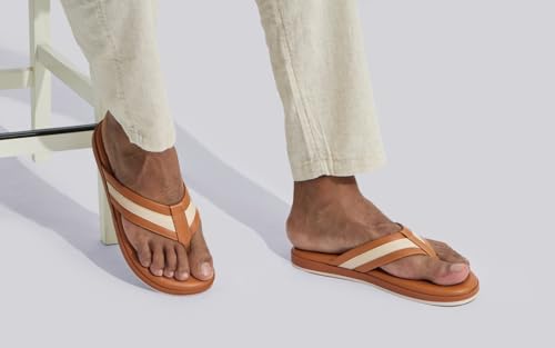Image of Neeman's Indo-Western Casual Flip Flops for Men | Lightweight, Durable and Flexible | PU Thong Strap & TPR Out sole