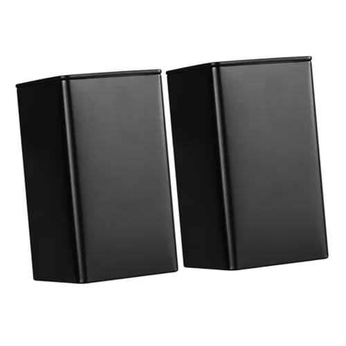 Cabilock 2 piezas Lata de Hojalata para Té y Especias Recipiente Hermético para Almacenamiento de Cocina Pequeño y Portátil para Café Azúcar y Sueltas Conserva y Aroma