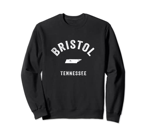 Bristol Tennessee TN Vintage 70s Diseño deportivo deportivo Sudadera