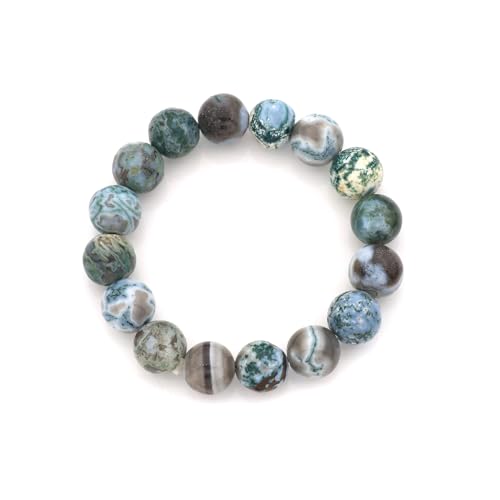 Opale verte mousse bracelet réglable Stone House pour homme et femme au quotidien
