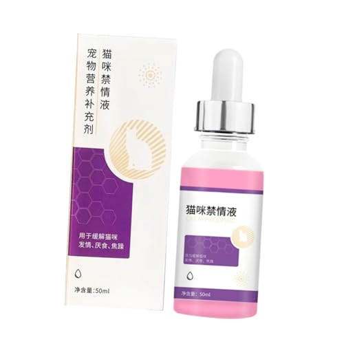 UPKOCH Líquido Prohibido para Gatos 50Ml Reduce el Celo Estrés a Gatitos y Gatos Machos Accesorio Reconfortante para Mascotas