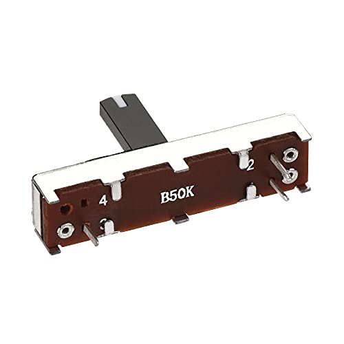 Image of uxcell Fader Variable Resistors Mixer 35mm Straight Slide Potentiometer B50K Ohm Single Channel 2pcs