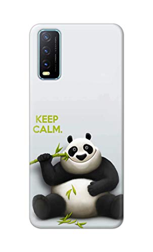 Image of PRINTFIDAA� Printed Hard Back Cover Case for Vivo Y20 | Y20 2021 | Y20i | Y20s | Y20G | Y20S (G) | Y20SG | Y20T Back Cover (Cartoon Panda) -2808