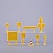 Hemoton Miniature Traffic Sign Educational Toys for Road Signs for Learning Traffic Safety and Playtime Fun